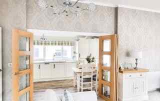 Plot 1 - Crowsheath Estate - Living room View - looking through the bi-fold doors into the kitchen diner