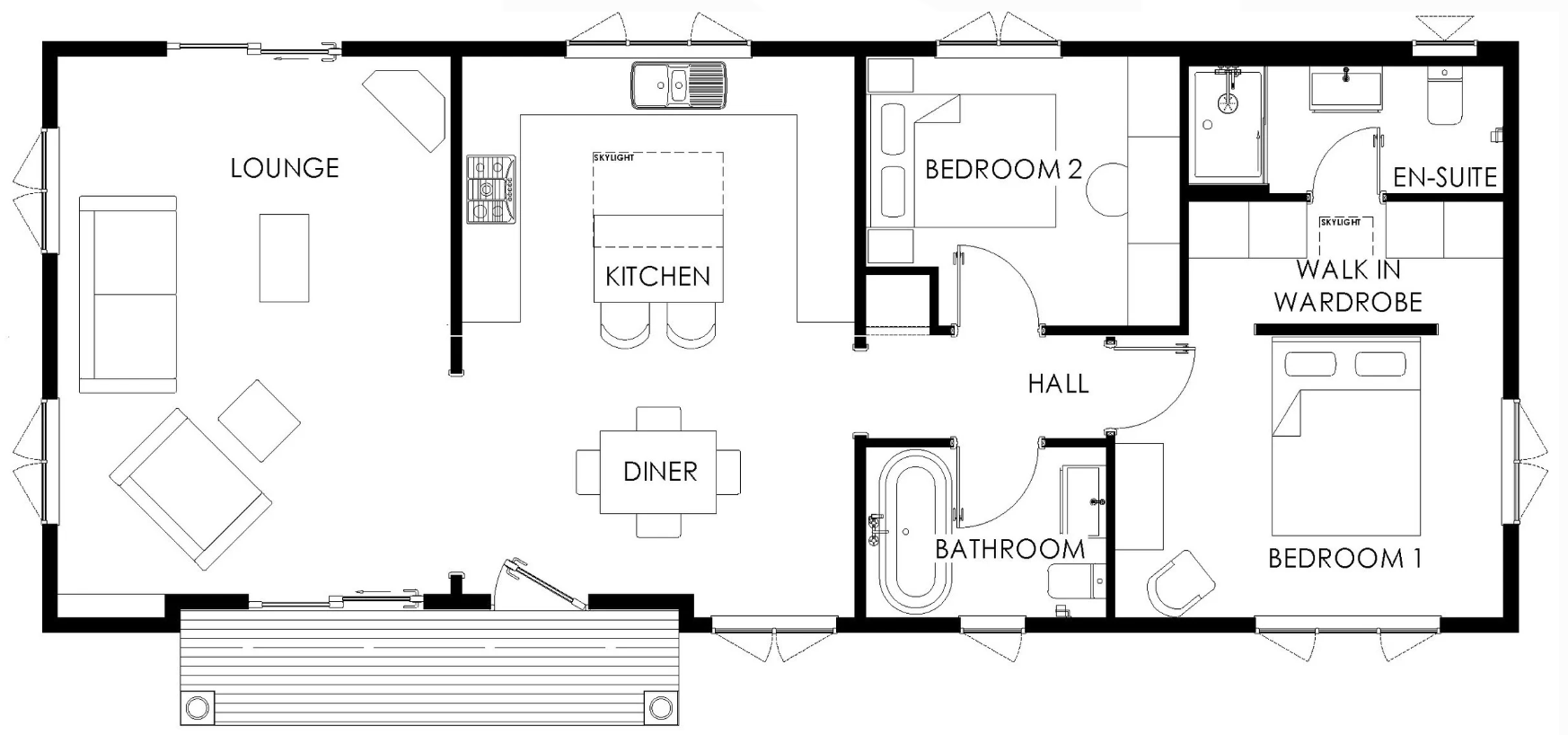 Plot 6 & 7 = The Tingdene - Addington - 50x20