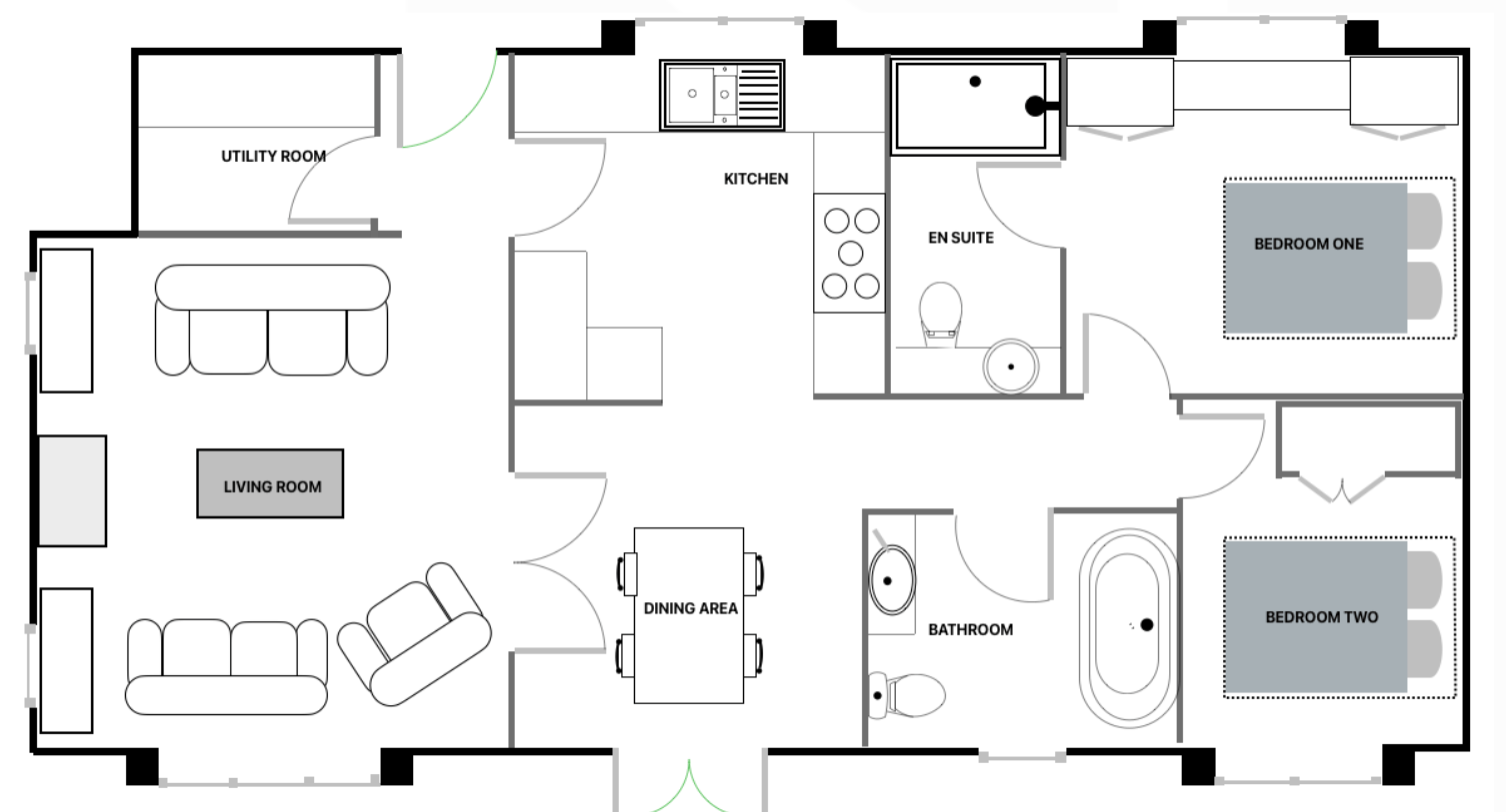 Plot 17 - Stately Albion - Cardigan Cottage - 40x20 - Crowsheath Estate