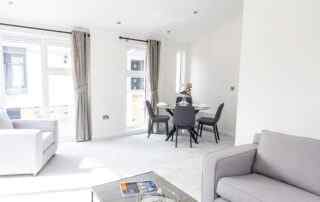 The Wentwood living room - No15 at Crowsheath Estate Luxury living